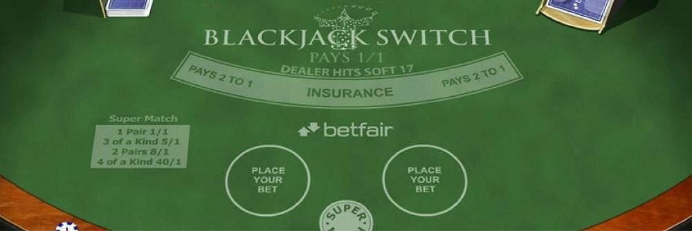 Blackjack switch by Playtech